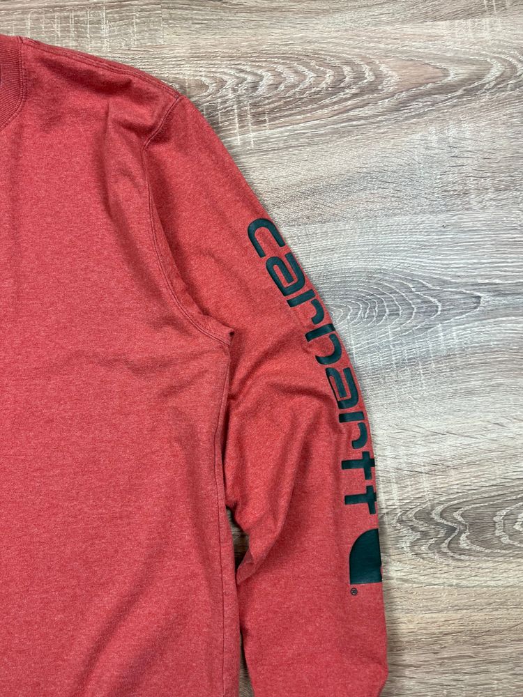 Light Red Carhartt Long Sleeve T-shirt (S) image 2
