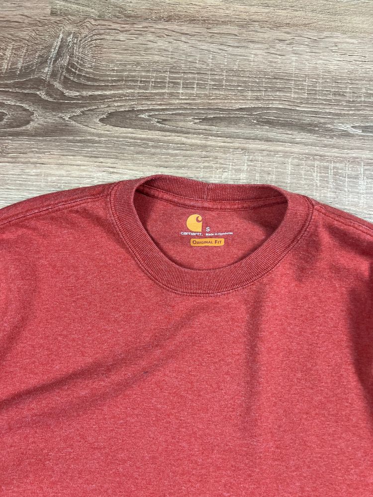Light Red Carhartt Long Sleeve T-shirt (S) image 4