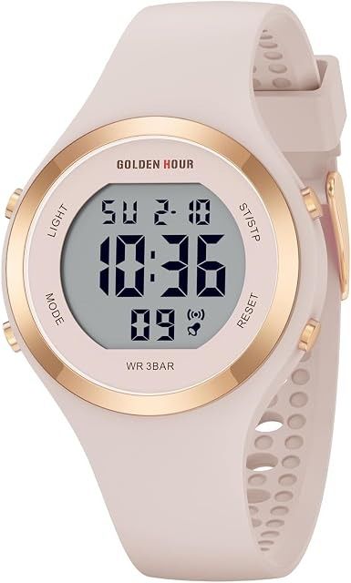 Golden Hour Digital Wristwatch obraz 1