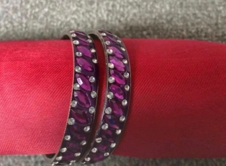 Other Purple Stone Studded Bangles product image