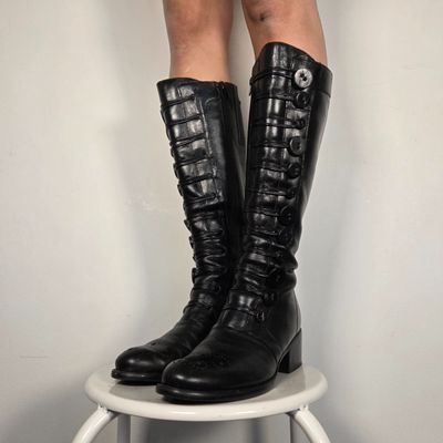 Black Knee-High Boots