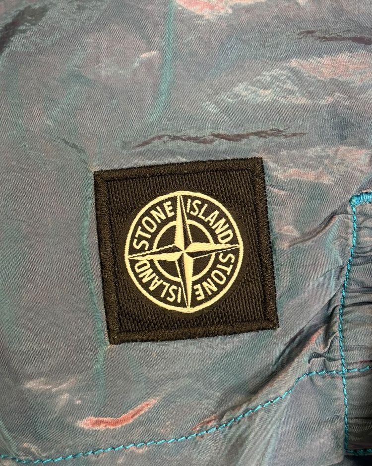 Immagine di stone island Weft Swim Shorts blue/pink 3