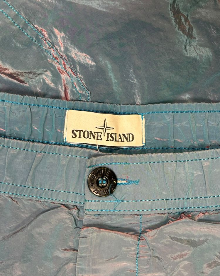 Immagine di stone island Weft Swim Shorts blue/pink 5