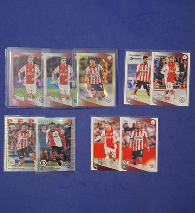 Eredivisie 9 Card Bundle Topps Football Cards Taylor Pink Pepi Yellow Milambo Mint 2