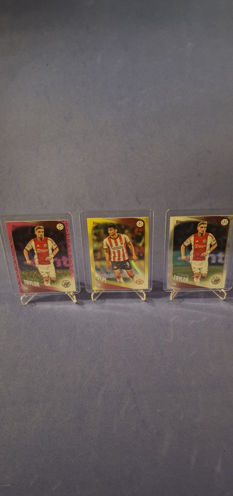 Eredivisie 9 Card Bundle Topps Football Cards Taylor Pink Pepi Yellow Milambo Mint