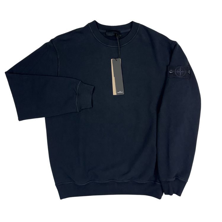 Sudadera cuello redondo Stone Island Ghost azul marino - talla M/L/XL