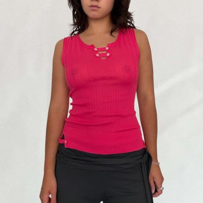 Marithé + François Girbaud ribbed vest