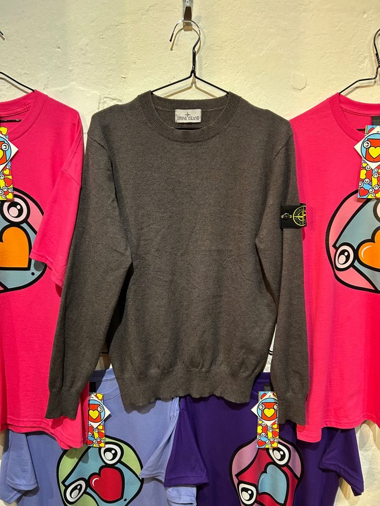 Stone Island Grey Crewneck Sweater