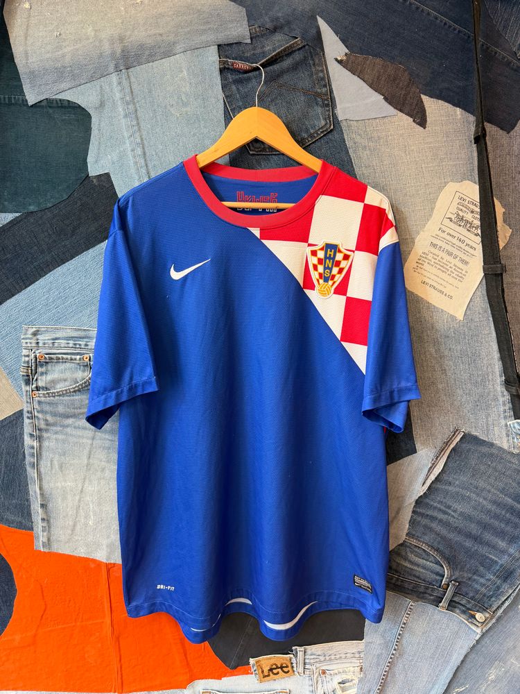 Nike Blue And Red Croatia Football Jersey