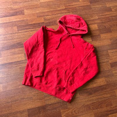 Supreme Quilted Hooded Sweatshirt Red Taglia M (Usato)