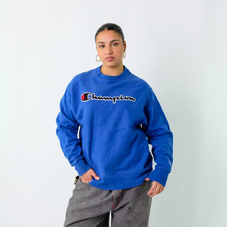 Blue 90s Champion Sweatshirt (L)
