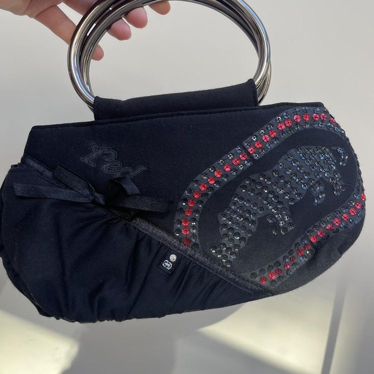 Black y2k handbag imagen 1