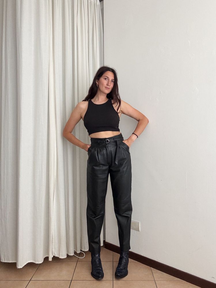 Pantaloni pelle 42 image 1