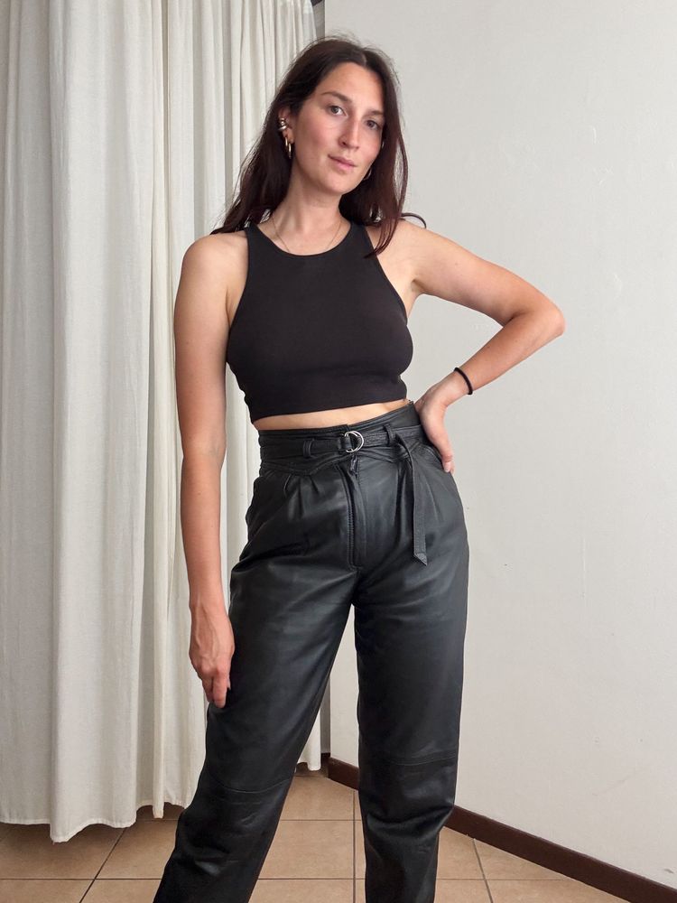 Pantaloni pelle 42 image 3