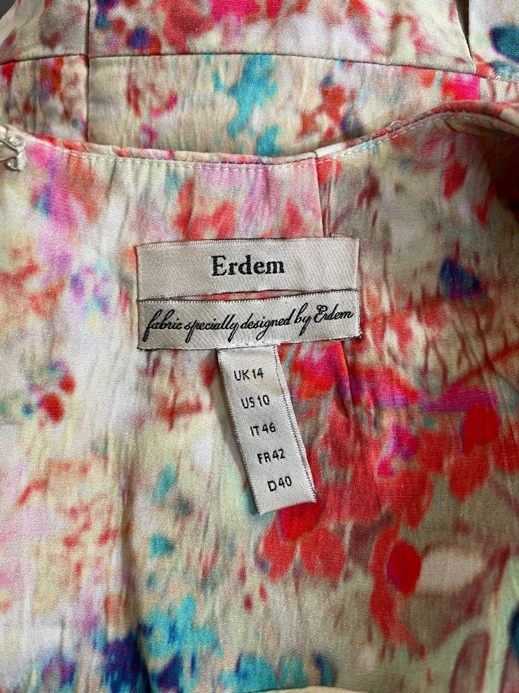 2010 Erdem Digital Floral Print Sheath Dress imagen 4