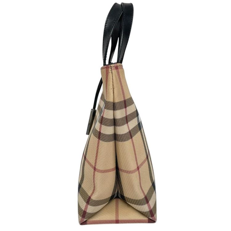 Immagine di Pre-Loved Burberry Canvas/Leather Mini Tote Bag 6