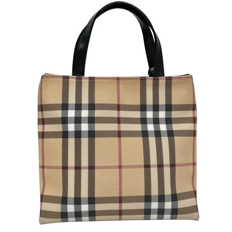 Immagine di Pre-Loved Burberry Canvas/Leather Mini Tote Bag 7
