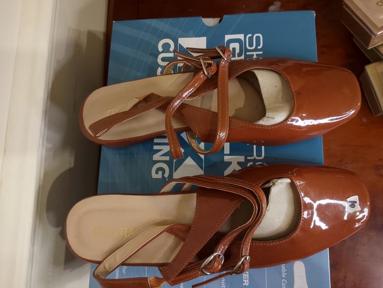 Brown Patent Leather Women'S Shoes imagen 4