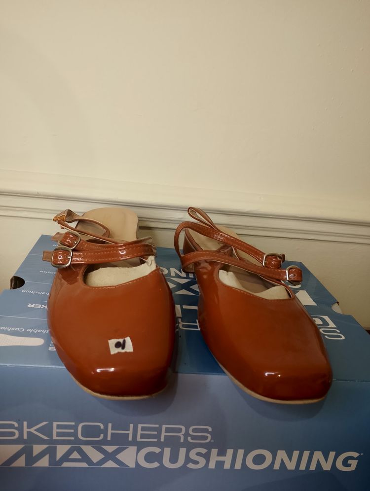 Brown Patent Leather Women'S Shoes imagen 3