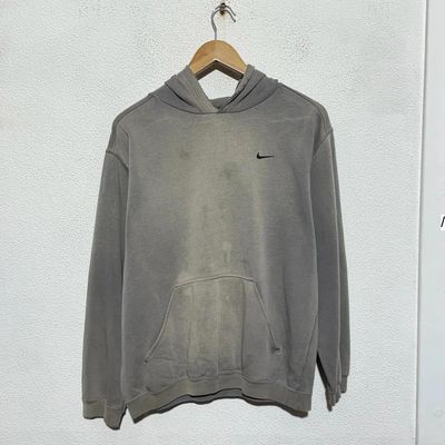 Vintage y2k Grey Nike Hoodie - Small