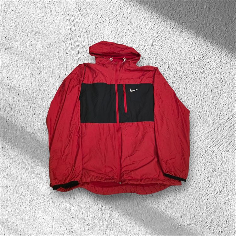 Nike Red And Black Hooded Jacket