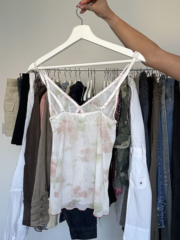 Floral Sheer Camisole Top 2