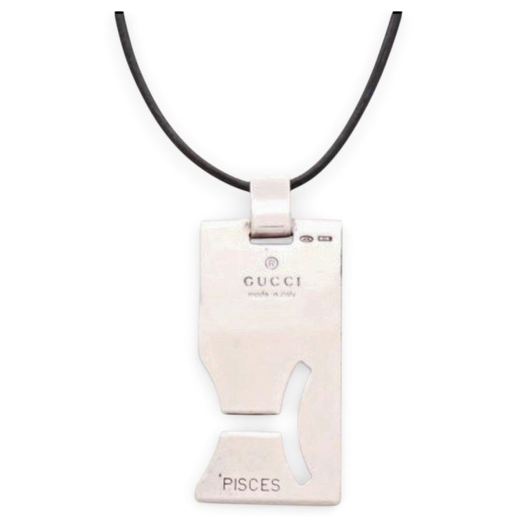 Gucci Pisces zodiac pendant necklace in 925 sterling silver image 1