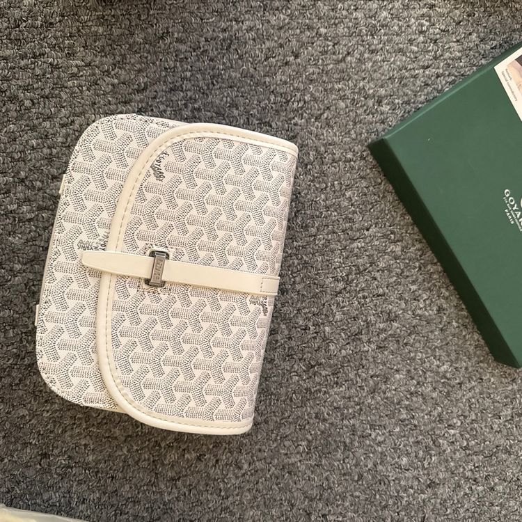 Goyard White Patterned Clutch Bag imagen 2