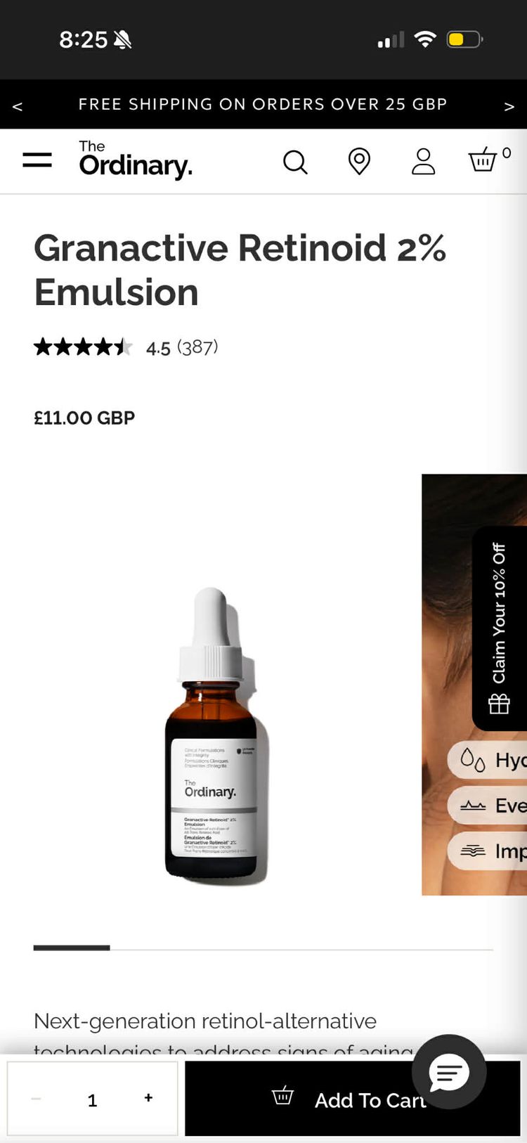 The Ordinary Granactive Retinoid 2% Emulsion product image