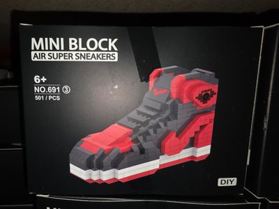 Mini Block Air Super Sneakers red black Chicago