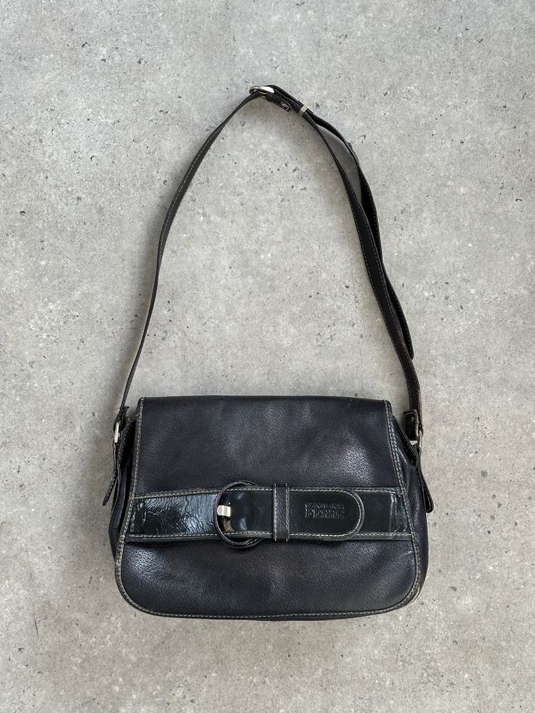 Gianfranco Ferre 1990s Leather Crossbody Bag imagen 1