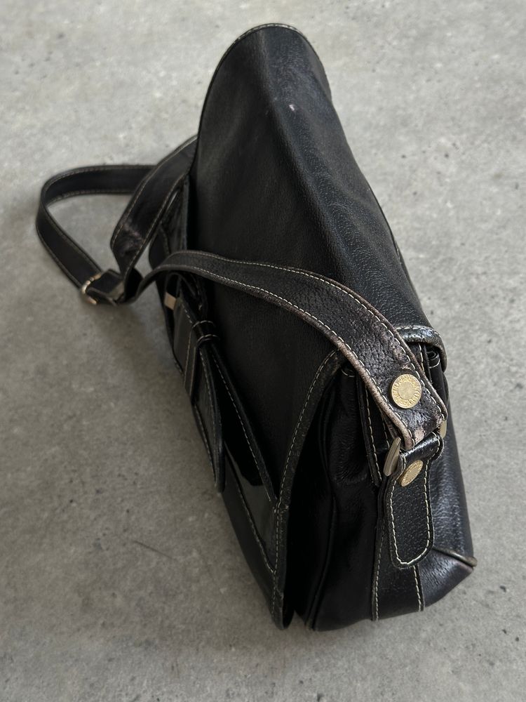 Gianfranco Ferre 1990s Leather Crossbody Bag imagen 5
