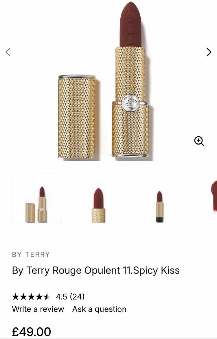 By Terry Rouge Opulent Hydra-Youth Serum Lipstick shade 11. Spicy Kiss £49 BNIB image 1