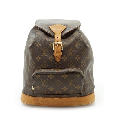 Zaino Louis Vuitton Vintage Montsouris MM in tela Monogram