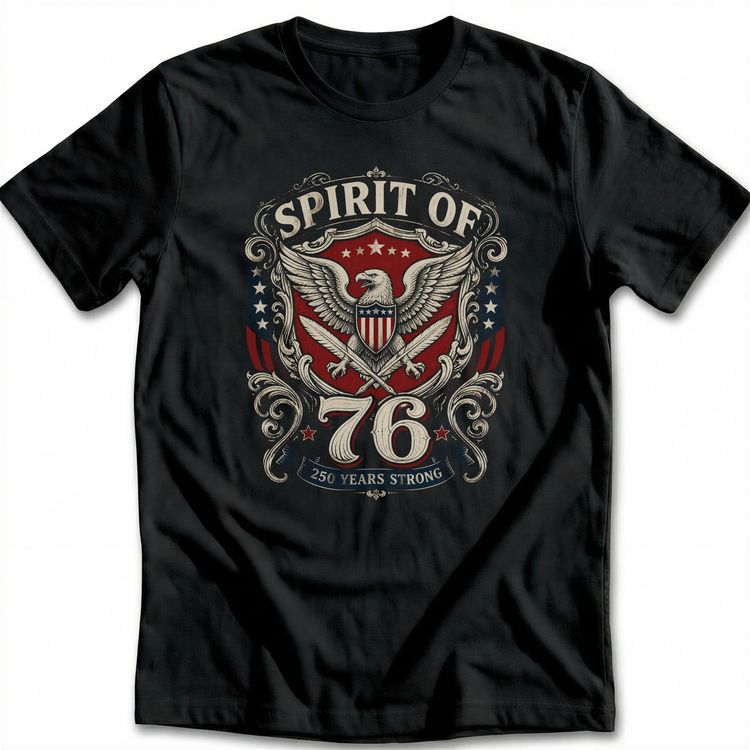 Spirit Of 76 Heraldic Crest T-Shirt US image 3