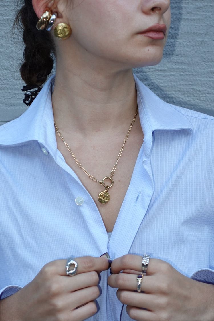 Chanel Re-Worked Chanel Logo Necklace product image