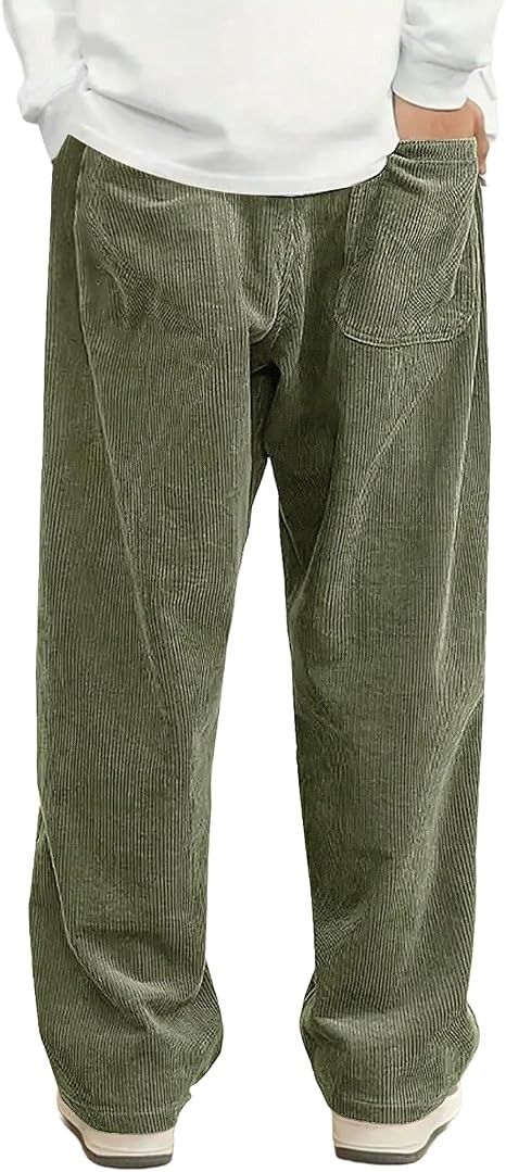 Green Corduroy Pants imagen 2