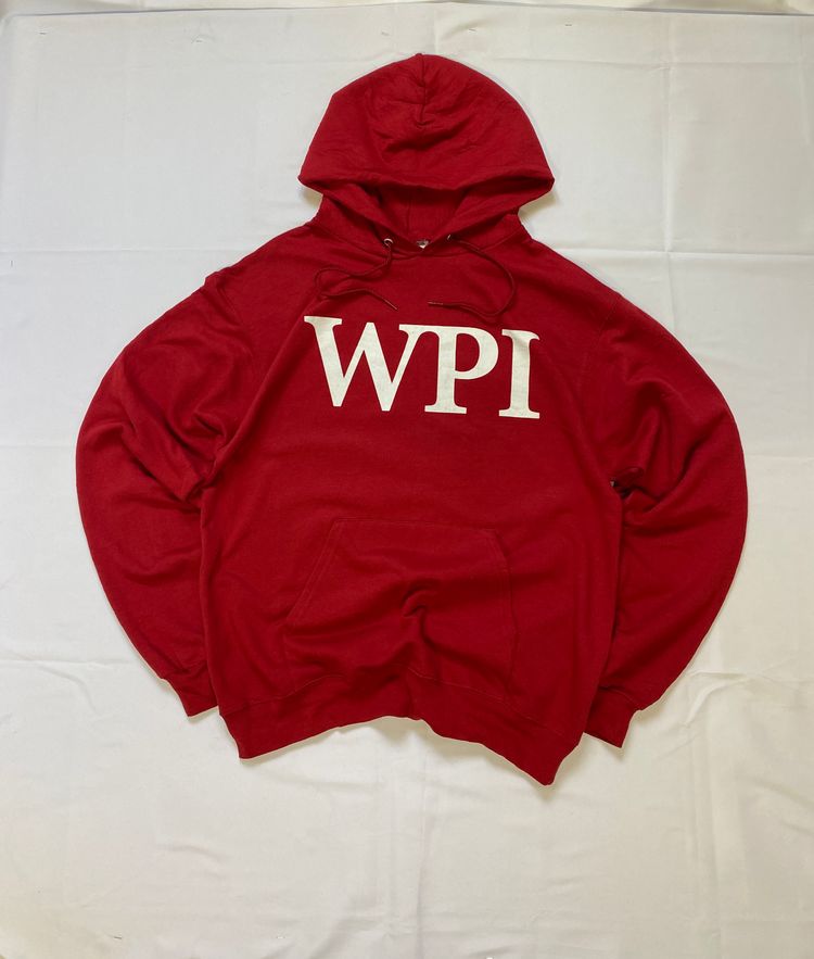 Champion Maroon WPI College Graphic Hoodie (M) 🎓 obraz 1
