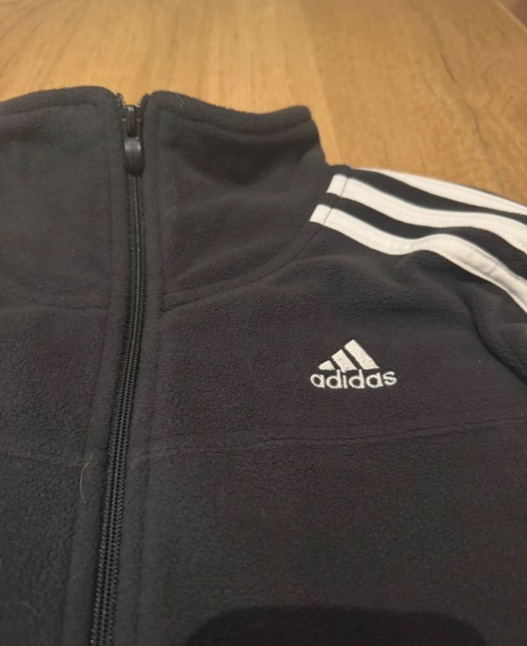 Adidas Black Zip-Up Jacket imagen 3