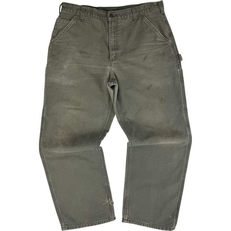 Carhartt Carpenter Dungaree Fit Workwear Trousers Green imagen 12