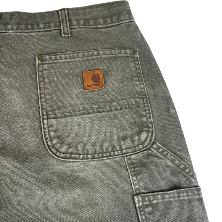 Carhartt Carpenter Dungaree Fit Workwear Trousers Green imagen 6