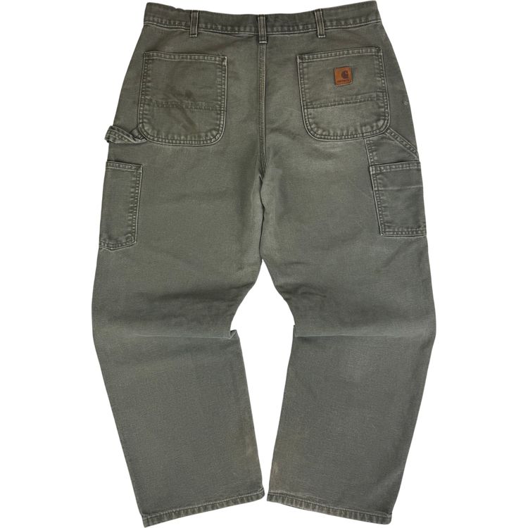 Carhartt Carpenter Dungaree Fit Workwear Trousers Green imagen 1