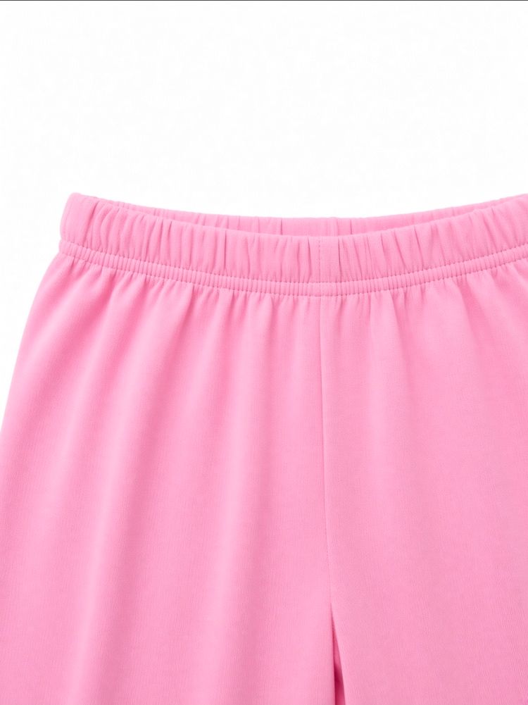 Pink Kids Sweatshirt And Pants Set obraz 5