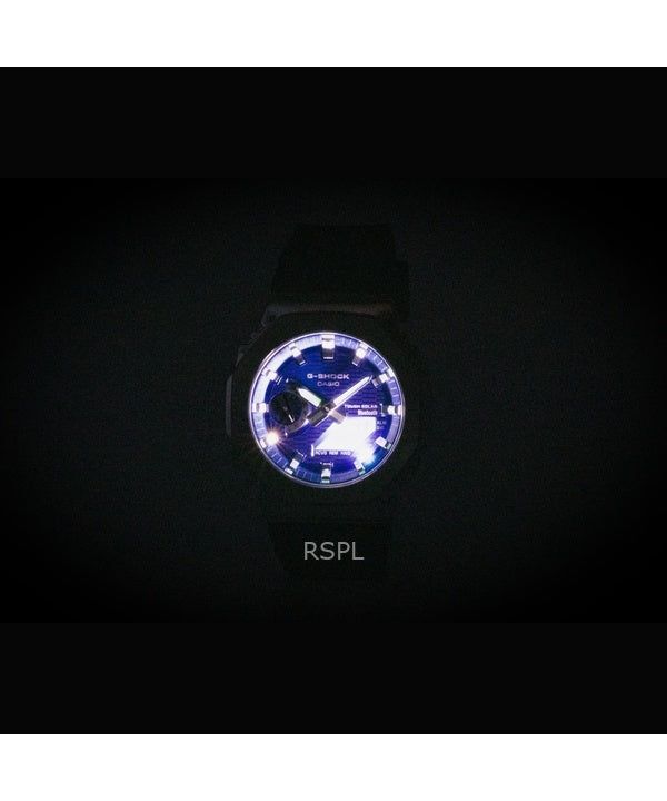 Casio G-Shock G-Steel Bio-Based Resin Strap Smartphone Link Analog Digital Blue Dial Solar GBM-2100A-2B 200M Men's Watch 3
