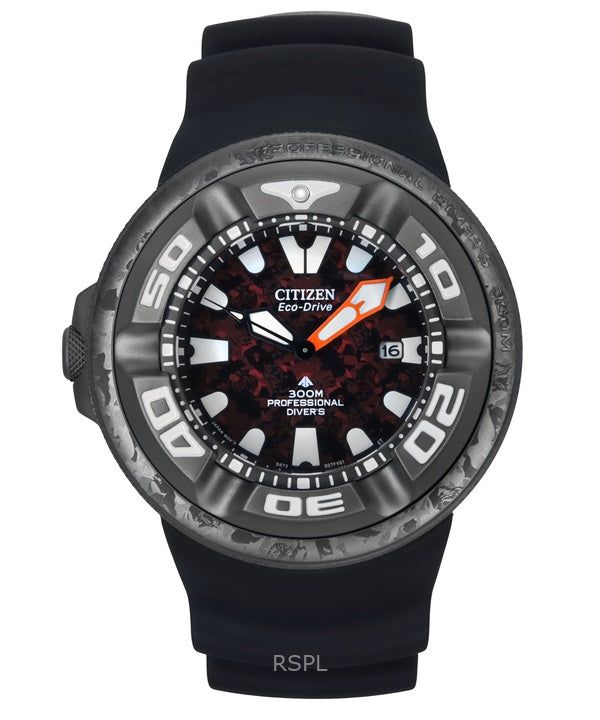 Citizen Eco-Drive Marine Godzilla Limited Edition Red Dial Diver's BJ8059-03Z 300M Men's Watch image 1