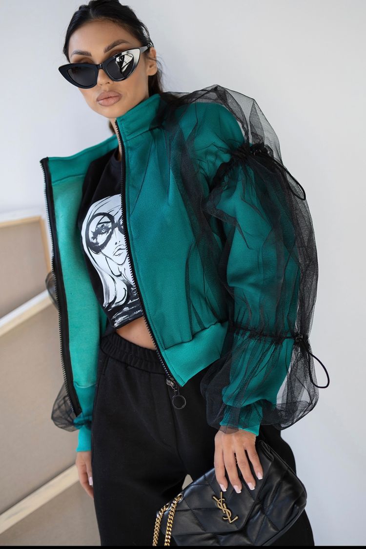 Other Green Jacket With Black Mesh Sleeves product image
