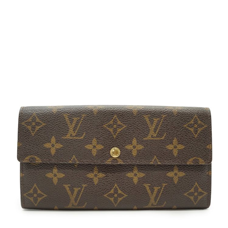 Portafoglio lungo Louis Vuitton Vintage Monogram Porte Monnaie Credit