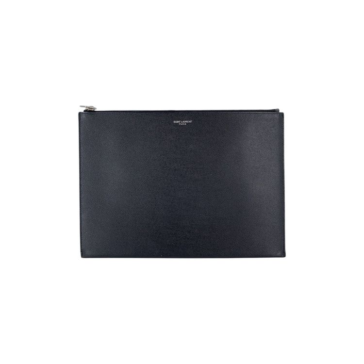 Saint Laurent Leather Clutch Bag Rive Gauche image 1