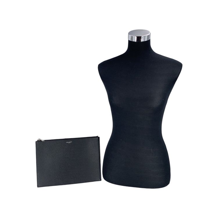 Saint Laurent Leather Clutch Bag Rive Gauche image 4