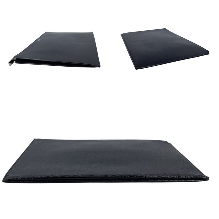 Saint Laurent Leather Clutch Bag Rive Gauche image 2